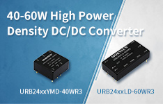40-60W High Power Density DC/DC Converter - URB24xxYMD-40WR3, URB24xxLD-60WR3 Series