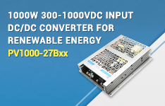 1000W 300-1000VDC Input DC/DC converter for Renewable Energy - PV1000-27Bxx