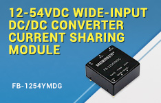 12-54VDC Wide-input DC/DC Converter Current Sharing Module - FB-1254YMDG