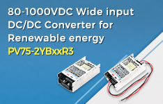 80-1000VDC Wide input DC/DC Converter for Renewable energy - PV75-2YBxxR3