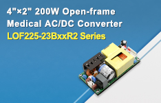 4"×2" 200W Open-frame Medical AC/DC Converter - LOF225-23BxxR2 Series